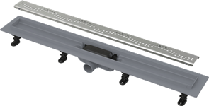 Душевой лоток AlcaPlast APZ8 Simple 750 мм, с порогами для решетки, нержавеющая сталь