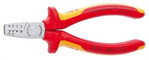 Пресс-клещи KNIPEX для обжима контактных гильз диэлектрические KN-9768145A