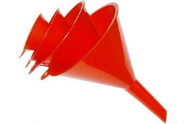 Набор пластиковых воронок Unilube 50/75/100/120 мм KF4400