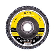Лепестковый круг для шлифования по нержавеющей стали FoxWeld FTL Ergo 27 125 х 22,2 мм P40