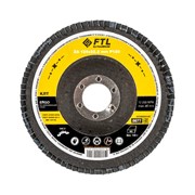 Лепестковый круг для шлифования по нержавеющей стали FoxWeld FTL Ergo 27 125 х 22,2 мм P120