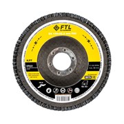 Лепестковый круг для шлифования по нержавеющей стали FoxWeld FTL Ergo 29 125 х 22,2 мм P60