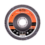 Лепестковый круг для шлифования по нержавеющей стали FoxWeld FTL Everest 27 125 х 22,2 мм P40