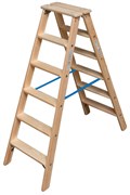 Деревянная стремянка Krause Stabilo 2х6 ступеней 818430