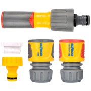 Стартовый набор для полива HoZelock 100-100-228 с наконечником Plus «3 в 1» и коннекторами «soft-touch» 12,5 мм и 15 мм Б0059830