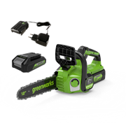 Пила цепная аккумуляторная 24V GREENWORKS GD24CS30 с АКБ 2 АЧ и ЗУ