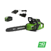 Пила цепная аккумуляторная G-MAX 40V GREENWORKS GD40CS18K4 с АКБ 4АЧ и ЗУ