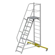 Лестница с платформой Мегал компактная ЛСПК-2,35+40 кг