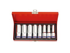 Комплект глубоких торцевых головок 12 гранная 12-23 мм 8 пр. 1/2" KING TONY 4208MR