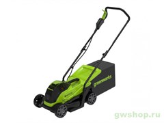 Газонокосилка аккумуляторная GREENWORKS GD24LM33K4 24V с 1хАКБ 4Ач и ЗУ Greenworks 2516107UB