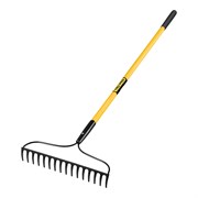 Грабли Truper R-16AMF 17885 16 зубьев, ручка фибергласс 136 см, металлические