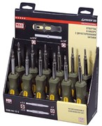 Отвертка с набором бит Stayer Max Grip 1/4 12шт 2586-H4-12 G