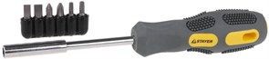Отвертка с набором бит Stayer Max Grip 1/4 7шт 2587-H7 G