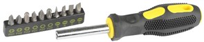 Отвертка с набором бит Stayer Standard 1/4 11шт 25078-H10