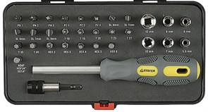 Отвертка с набором бит Stayer Max Grip 1/4 32шт 25927-H32 G