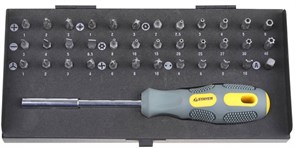 Отвертка с набором бит Stayer Max Grip 1/4 37шт 25931-H37 G