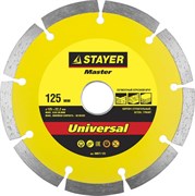 Отрезной диск Stayer "MASTER" алмазный, сегментный 125мм 36671-125