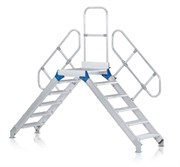 Алюминиевый переход с платформой Zarges Z600 600мм 10 ступеней 60° 40359909