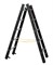 Двухсторонняя анодированная стремянка Zarges Z600 2x5 41190 - фото 100227