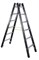 Двухсторонняя анодированная стремянка Zarges Z600 2x6 41191 - фото 100230