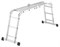 Алюминиевая лестница трансформер Hailo ProfiStep Combi 4х3 7412-031 - фото 101443
