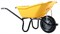 Тачка садовая одноколесная Haemmerlin Cargo Proselect Pick Up 110 желтая - фото 102011