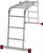 Алюминиевая лестница трансформер Vira 4х4 - фото 273908