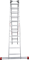 Алюминиевая трехсекционная лестница Новая Высота NV 523 3х11 5230311 - фото 289561