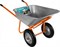Двухколесная строительная тачка Сибин 110 л, 200 кг 39905_z01 - фото 299149