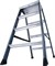Двухсторонняя анодированная стремянка Krause SePro D 2х4 125811 - фото 318705