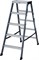 Двухсторонняя анодированная стремянка Krause SePro D 2х5 125828 - фото 318717