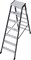 Двухсторонняя анодированная стремянка Krause SePro D 2х7 125842 - фото 318742