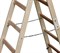 Двухсторонняя деревянная стремянка Krause 2х8 170101 - фото 319610
