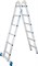 Двухсекционная шарнирная лестница с перекладинами Krause Stabilo 2х6 133908/123534 - фото 320187