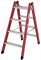 Двухсторонняя диэлектрическая стремянка Krause 2х4 815408 - фото 320725