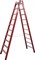 Двухсторонняя диэлектрическая стремянка Krause 2х10 815460 - фото 320750