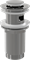 Водослив для умывальника AlcaPlast Click/clack 5/4", цельнометаллический с переливом и малой заглушкой, H=69мм A391 - фото 336835
