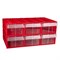 Пластиковый короб Стелла-техник C-2-К6-красный-прозрачный - фото 345230