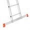 Алюминиевая трехсекционная лестница Sarayli Pro 3x13 ступеней 4313P - фото 350569