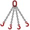 Строп цепной TOR 4СЦ г/п 6,7 т 3,5 м крюки с широким зевом