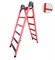 Лестница стеклопластиковая приставная, трансформируемая в стремянку Оникс ЛСПТС-2х1,0А с абразивным покрытием ступеней - фото 419804