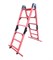 Лестница стеклопластиковая, трансформируемая в стремянку-подмость Оникс ЛСПТС-4х1,0-1,0П - фото 419840