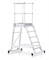Передвижная лестница с платформой Zarges Z600 односторонняя, 5 ступеней 40065 - фото 99781